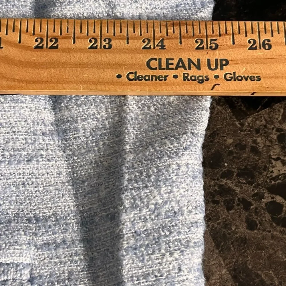 J Crew Women's Plus Size Blazer Classic Blue Tweed Lined Coat Size 20